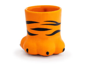 Caneca 3D pata de tigre 400 ml cerâmica patinha PET Tigrão