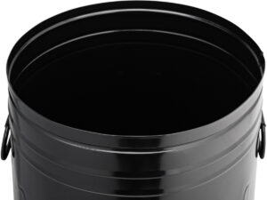 Lixeira 30 litros preta lata de lixo americana preta
