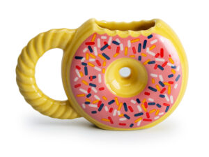Caneca 3D donuts rosquinha decorada 400 ml cerâmica
