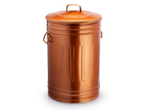 Lixeira rose gold 30 litros lata de lixo americana cobre
