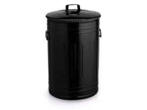Lixeira 50 litros preta lata de lixo americana preta