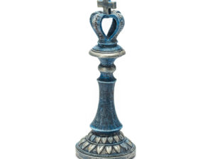 Rei peça do xadrez decorativa em resina 33 cm