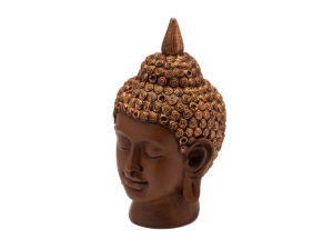 Cabeça de Buda Hindu decorativa em resina 20 cm