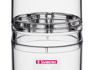 Porta escova de dentes transparente Sanremo 350 ml