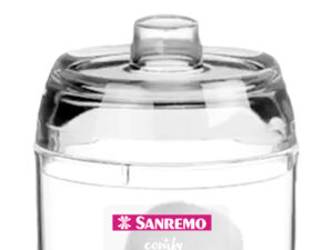 Porta algodão transparente Sanremo 350 ml