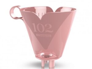Kit bule térmico 700ml suporte filtro café 102 rosa Sanremo
