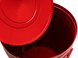Lixeira 30 litros vermelha lata de lixo americana vermelha