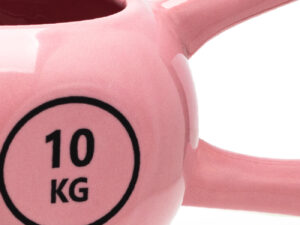 Caneca 3D peso academia kettlebell crossfit cerâmica rosa
