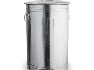 Lixeira 30 litros lata de lixo americana aço galvanizado