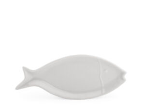 Bandeja peixe de porcelana 34 x 14,5 cm