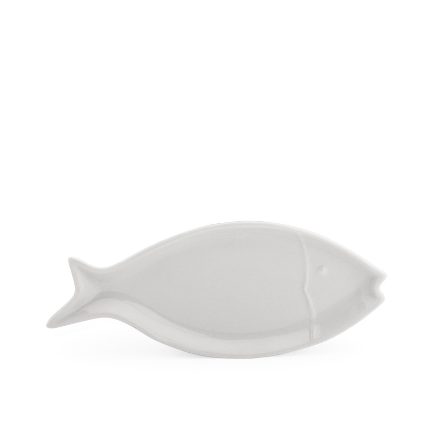 Bandeja peixe de porcelana 34 x 14,5 cm
