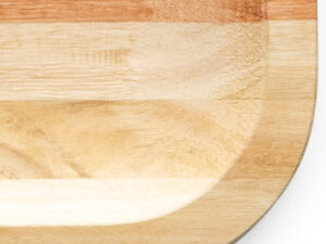 Petisqueira de madeira pinus artesanal quadrada 16 x 14 cm